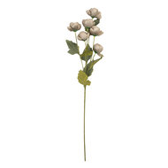 Clayre & Eef | Decoratie tak met bloemen Grijs Groen 10x10x63 cm | 6PL0409G