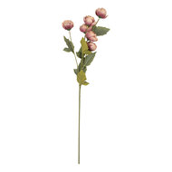 Clayre & Eef | Decoratie tak met bloemen Roze Groen 10x10x63 cm | 6PL0409P
