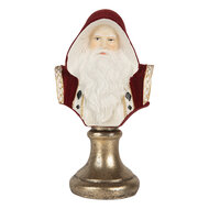 Clayre & Eef | Kerstdecoratie Kerstman Rood Wit 9x7x15 cm | 6PR5537