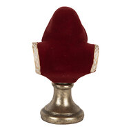 Clayre & Eef | Kerstdecoratie Kerstman Rood Wit 9x7x15 cm | 6PR5537