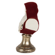 Clayre & Eef | Kerstdecoratie Kerstman Rood Wit 9x7x15 cm | 6PR5537