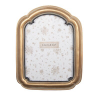 Clayre & Eef | Fotolijst Goudkleurig Bruin 16x2x21 cm / 13x18 cm | 2F1278