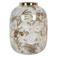 Clayre & Eef | Decoratie Vaas Beige Bruin ø 17x22 cm | 65890