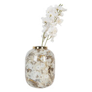 Clayre & Eef | Decoratie Vaas Beige Bruin ø 17x22 cm | 65890