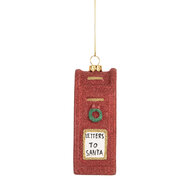 Clayre &amp; Eef   | Decoratie Hanger Brievenbus Rood Wit 5x4x11 cm | 66091