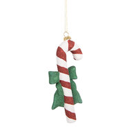 Clayre &amp; Eef   | Decoratie hanger Zuurstok Rood Wit 8x3x17 cm | 66093