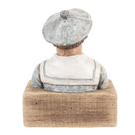 Clayre &amp; Eef   | Decoratie Matroos Blauw Bruin 19x11x24 cm | 6H2426