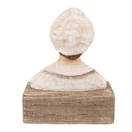 Clayre & Eef | Decoratie Kapitein Beige Bruin 16x8x20 cm | 6H2427