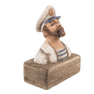 Clayre & Eef | Decoratie Kapitein Beige Bruin 16x8x20 cm | 6H2427