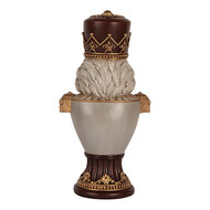 Clayre & Eef | Kerstdecoratie Notenkraker Bruin Grijs 16x10x30 cm | 6PR5365