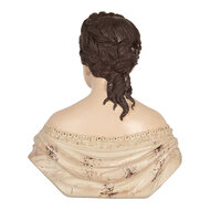 Clayre & Eef | Decoratie Buste Vrouw Beige Bruin 18x11x21 cm | 6PR5562