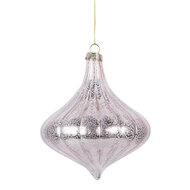 Clayre & Eef | Kerstbal Roze ø 10x10 cm | 6GL5145
