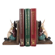 Clayre &amp; Eef   | Boekensteunen set van 2 Bruin Beige 24x11x17 cm | 6PR5574