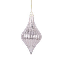 Clayre & Eef | Kerstbal Roze ø 8x15 cm | 6GL5146