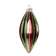 Clayre & Eef | Kerstbal Rood Groen ø 6x13 cm | 6GL5175