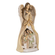 Clayre & Eef | Kerstdecoratie Kerstgroep Beige Goudkleurig 15x12x30 cm | 6PR5647