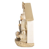 Clayre & Eef | Kerstdecoratie Kerstgroep Beige Goudkleurig 10x5x12 cm | 6PR5648