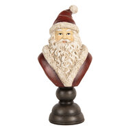 Clayre & Eef | Kerstdecoratie Kerstman Rood Wit 11x8x22 cm | 6PR5673