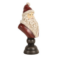 Clayre & Eef | Kerstdecoratie Kerstman Rood Wit 11x8x22 cm | 6PR5673