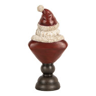 Clayre & Eef | Kerstdecoratie Kerstman Rood Wit 11x8x22 cm | 6PR5673