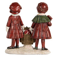 Clayre &amp; Eef   | Kerstdecoratie Kinderen Rood Groen 11x6x12 cm | 6PR5678