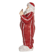 Clayre &amp; Eef   | Kerstdecoratie Kerstman Rood Wit 18x11x31 cm | 6PR5760