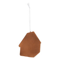 Clayre & Eef | Decoratie hanger huisje Blauw Roze 9x1x10 cm | 6PR5341