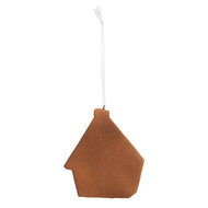 Clayre & Eef | Decoratie hanger huisje Roze Groen 9x1x10 cm | 6PR5342