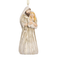 Clayre & Eef | Decoratie hanger Kerstgroep Beige 5x4x11 cm | 6PR5649