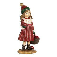 Clayre &amp; Eef   | Decoratie Kind Rood Groen 7x5x13 cm | 6PR5680