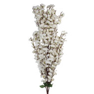Clayre & Eef | Decoratie tak met bloemen Beige Groen 15x10x100 cm | 5PL0168BE