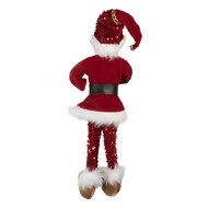Clayre &amp; Eef   | Decoratie elf Rood Wit 17x12x52 cm | 66336