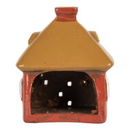 Clayre &amp; Eef   | Decoratie Huisje Rood Bruin 9x6x10 cm | 6CE2199