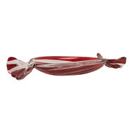 Clayre &amp; Eef   | Schaaltje van Glas Rood 23x11x4 cm | 6GL5200