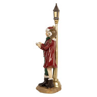 Clayre & Eef | Decoratie Kerstkoor Rood Groen 14x9x28 cm | 6PR5681