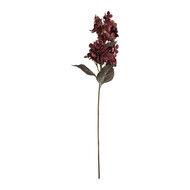 Clayre & Eef | Decoratie tak met bloemen Paars Groen 8x8x72 cm | 6PL0396PA