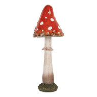 Clayre & Eef | Decoratie Paddenstoel Rood Wit ø 9x23 cm | 6PR5742