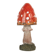 Clayre & Eef | Decoratie Paddenstoel Rood Wit ø 4x8 cm | 6PR5745