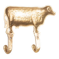 Clayre &amp; Eef   | Wandhaak Goudkleurig 17x4x15 cm | 6Y5895