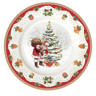 Dekoratief | Bord &#039;Nostalgic Christmas&#039;, porselein, 19x19cm | A246098