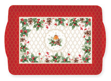 Dekoratief | Dienblad &#039;Christmas Berries&#039;, pvc, 33x22cm | A246022