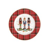 Dekoratief | Bord &#039;Vintage Nutcrackers&#039;, porselein, 19x19cm | A236033