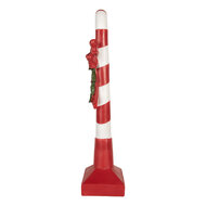 Clayre &amp; Eef   | Decoratie zuurstok Rood Wit 25x18x83 cm | 5PR0185