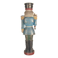 Clayre &amp; Eef   | Kerstdecoratie Notenkraker Blauw Groen 21x15x60 cm | 5PR0186
