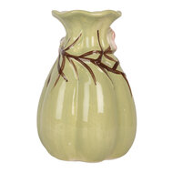 Clayre &amp; Eef   | Vaas Groen Roze &oslash; 10x14 cm | 6CE2316