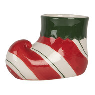 Clayre &amp; Eef   | Bloempot Binnen Rood Groen 15x8x10 cm | 6CE2317