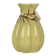 Clayre &amp; Eef   | Vaas Groen Roze &oslash; 14x21 cm | 6CE2315