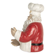 Clayre &amp; Eef   | Wijnfles houder Kerstman Rood Wit 25x25x35 cm | 6PR5750