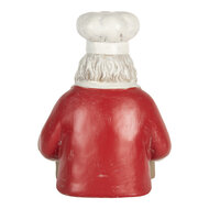 Clayre &amp; Eef   | Kerstdecoratie Kerstman Rood Wit 24x16x30 cm | 6PR5751