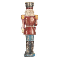 Clayre &amp; Eef   | Kerstdecoratie Notenkraker Rood Blauw 7x6x21 cm | 6PR5758